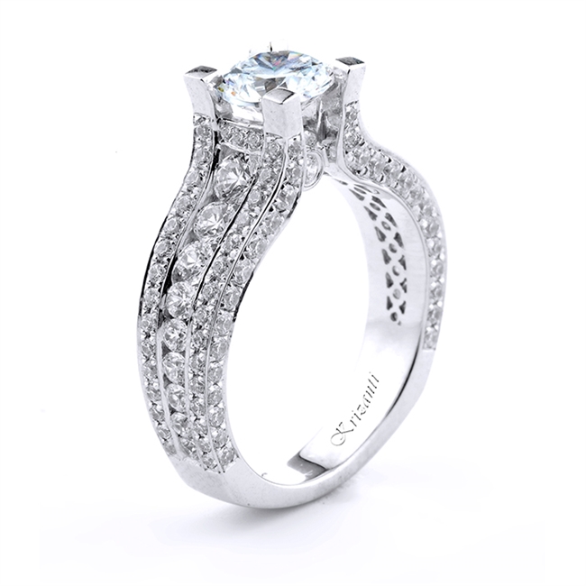 18KT.W ENGAGEMENT RING 1.62CT